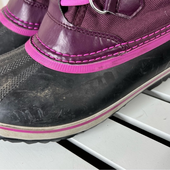 SOREL BOOTS‎ waterproof winter PURPLE  warm Yoot Pac EUC size 5 US women’s EU 37 - Picture 5 of 12